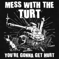 Funny Mess With The Turt You're Gonna Get Hurt Battle Turtle Ladies PosiCharge Tri-Blend Wicking Tank