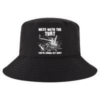 Funny Mess With The Turt You're Gonna Get Hurt Battle Turtle Cool Comfort Performance Bucket Hat