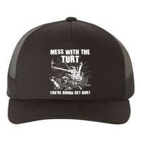 Funny Mess With The Turt You're Gonna Get Hurt Battle Turtle Yupoong Adult 5-Panel Trucker Hat