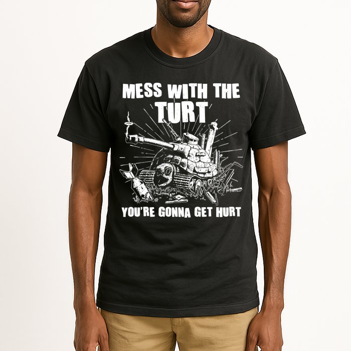 Funny Mess With The Turt You're Gonna Get Hurt Battle Turtle Tall T-Shirt