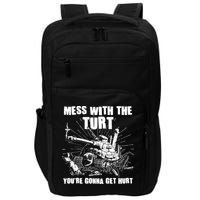 Funny Mess With The Turt You're Gonna Get Hurt Battle Turtle Impact Tech Backpack