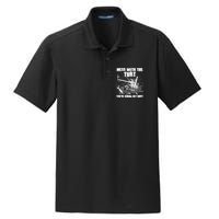 Funny Mess With The Turt You're Gonna Get Hurt Battle Turtle Dry Zone Grid Polo
