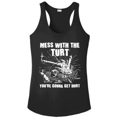 Funny Mess With The Turt You're Gonna Get Hurt Battle Turtle Ladies PosiCharge Competitor Racerback Tank