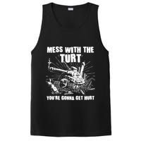 Funny Mess With The Turt You're Gonna Get Hurt Battle Turtle PosiCharge Competitor Tank