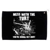 Funny Mess With The Turt You're Gonna Get Hurt Battle Turtle Grommeted Golf Towel