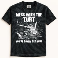 Funny Mess With The Turt You're Gonna Get Hurt Battle Turtle Kids Tie-Dye T-Shirt