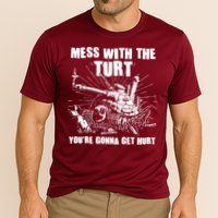 Funny Mess With The Turt You're Gonna Get Hurt Battle Turtle Performance Shirt