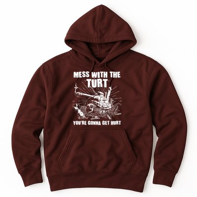 Funny Mess With The Turt You're Gonna Get Hurt Battle Turtle Hoodie