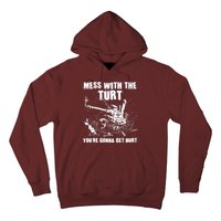 Funny Mess With The Turt You're Gonna Get Hurt Battle Turtle Hoodie