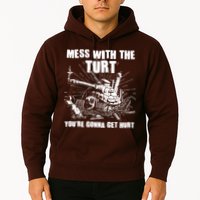 Funny Mess With The Turt You're Gonna Get Hurt Battle Turtle Hoodie
