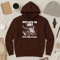 Funny Mess With The Turt You're Gonna Get Hurt Battle Turtle Hoodie