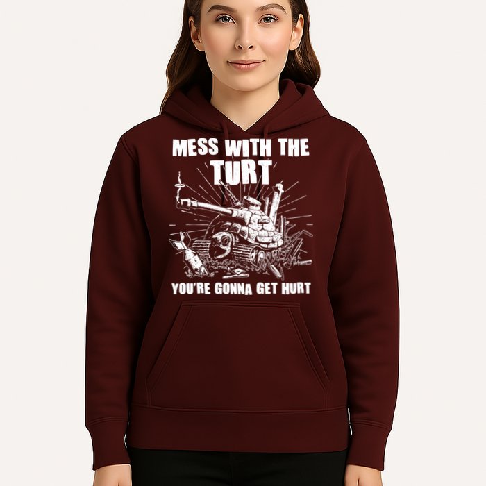Funny Mess With The Turt You're Gonna Get Hurt Battle Turtle Hoodie