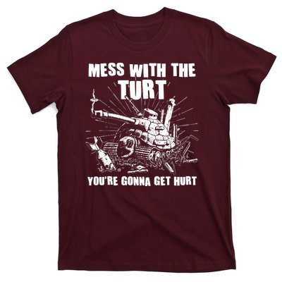 Funny Mess With The Turt You're Gonna Get Hurt Battle Turtle T-Shirt