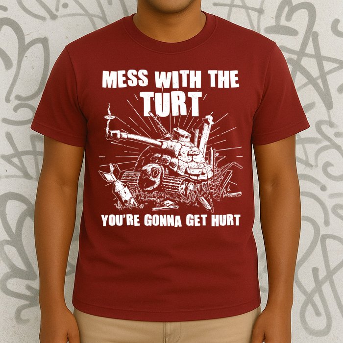 Funny Mess With The Turt You're Gonna Get Hurt Battle Turtle T-Shirt