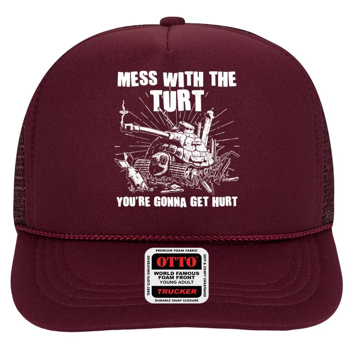 Funny Mess With The Turt You're Gonna Get Hurt Battle Turtle Trucker Hat