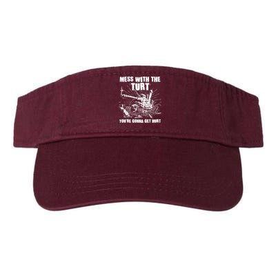 Funny Mess With The Turt You're Gonna Get Hurt Battle Turtle Visor