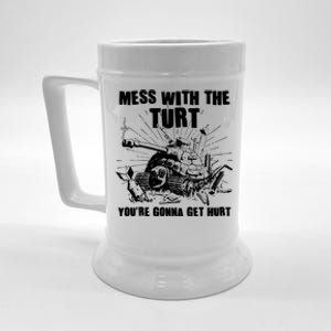 Funny Mess With The Turt You're Gonna Get Hurt Battle Turtle Beer Stein