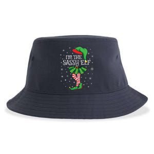 Family Matching Women Girls Im The Sassy Elf Christmas Sustainable Bucket Hat