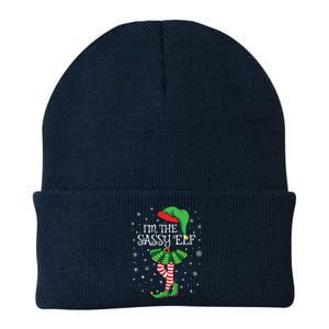 Family Matching Women Girls Im The Sassy Elf Christmas Knit Cap Winter Beanie