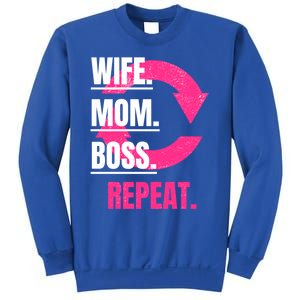 Funny Mom Wife Sister Daughter Boss Repeat Cycle Gift Sweatshirt