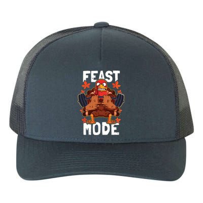 Feast Mode Weightlifting Turkey Day Thanksgiving Christmas Yupoong Adult 5-Panel Trucker Hat