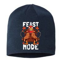 Feast Mode Weightlifting Turkey Day Thanksgiving Christmas Sustainable Beanie