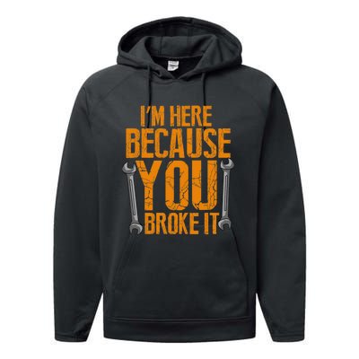 Funny Maintenance Worker Gifts Performance Fleece Hoodie