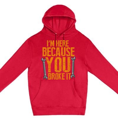 Funny Maintenance Worker Gifts Premium Pullover Hoodie