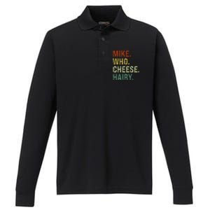 Funny Mike Who Cheese Hairy Prank Performance Long Sleeve Polo