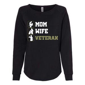 Female Mom Wife Veteran Cute Gift Womens California Wash Sweatshirt