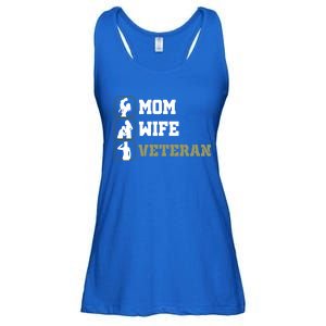 Female Mom Wife Veteran Cute Gift Ladies Essential Flowy Tank