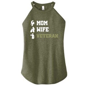 Female Mom Wife Veteran Cute Gift Women's Perfect Tri Rocker Tank