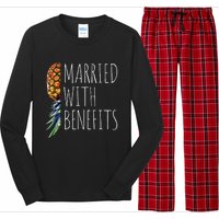 Funny Married With Benefits Upside Down Pineapple Swinger Long Sleeve Pajama Set