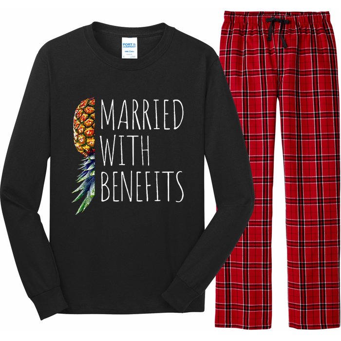 Funny Married With Benefits Upside Down Pineapple Swinger Long Sleeve Pajama Set