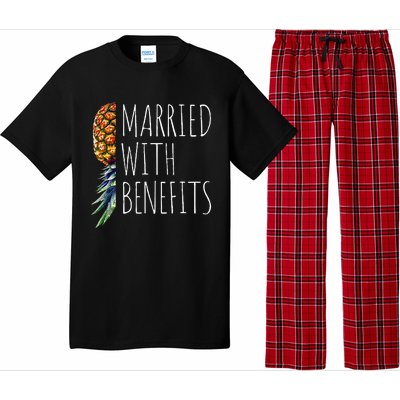 Funny Married With Benefits Upside Down Pineapple Swinger Pajama Set