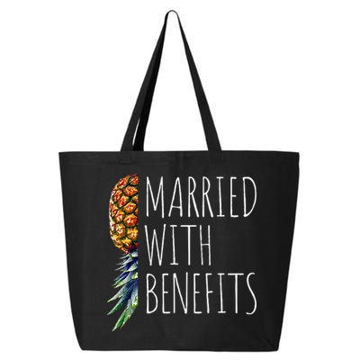 Funny Married With Benefits Upside Down Pineapple Swinger 25L Jumbo Tote
