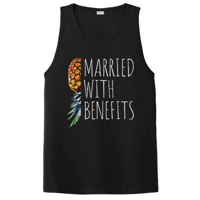 Funny Married With Benefits Upside Down Pineapple Swinger PosiCharge Competitor Tank