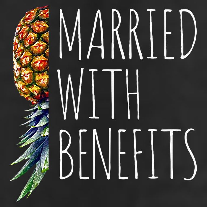Funny Married With Benefits Upside Down Pineapple Swinger Golf Towel