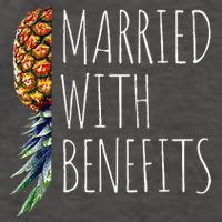 Funny Married With Benefits Upside Down Pineapple Swinger Vector Backpack