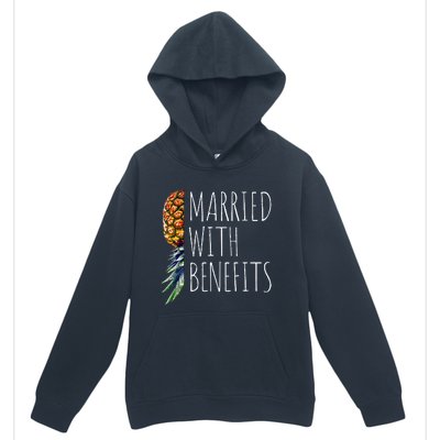 Funny Married With Benefits Upside Down Pineapple Swinger Urban Pullover Hoodie