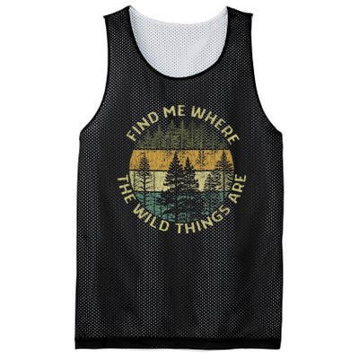 Find Me Where The Wild Things Are Outdoor Mesh Reversible Basketball Jersey Tank