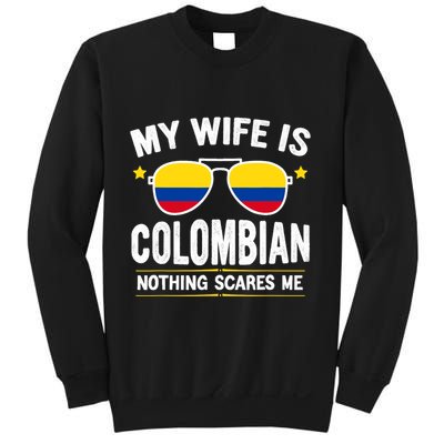 Funny My Wife Is Colombian Proud Husband Colombia Heritage Sweatshirt