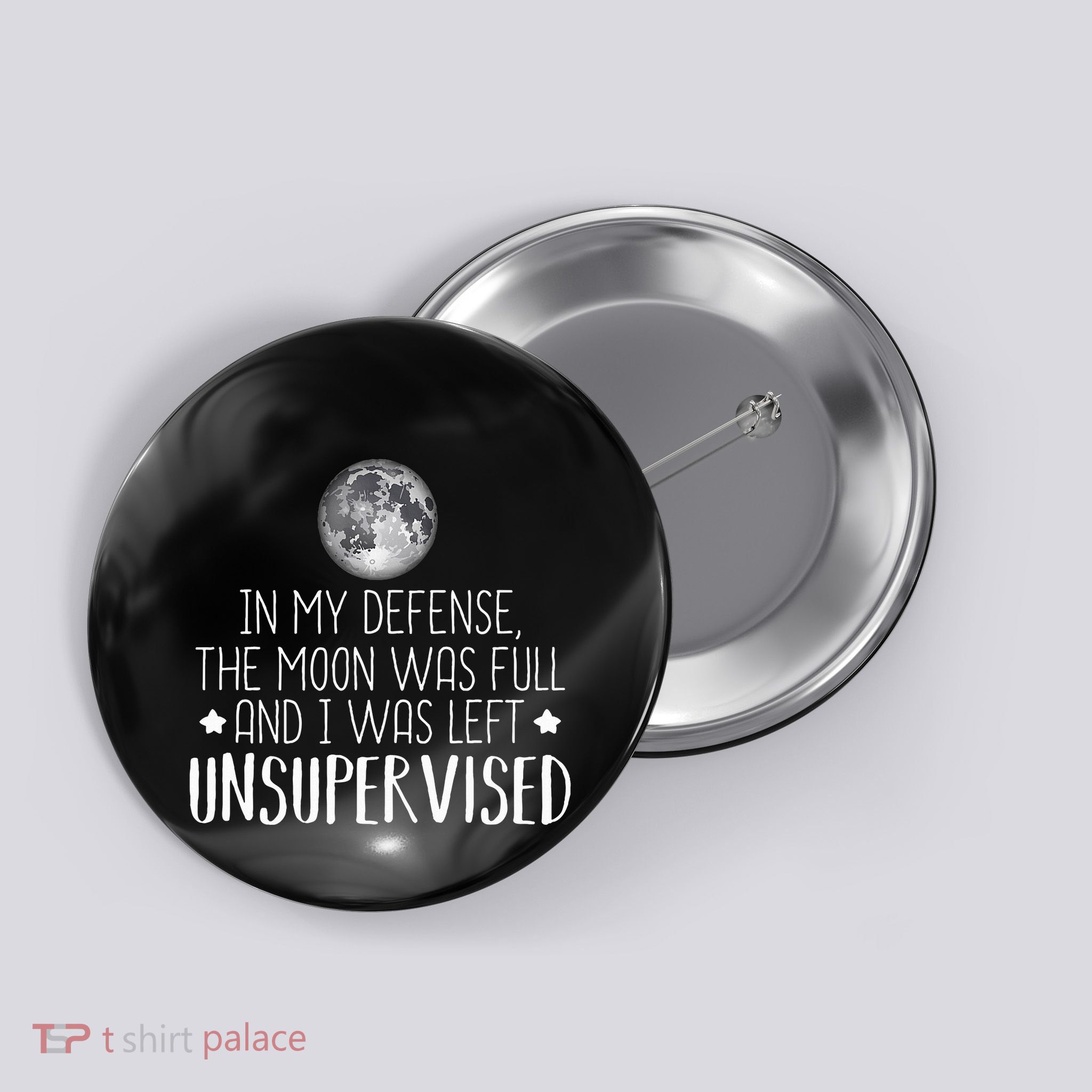Full Moon Wiccan Wiccan And Pagan Witch Button
