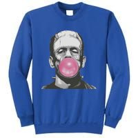 Frankenstein Monster With Pink Bubblegum Bubble Sweatshirt