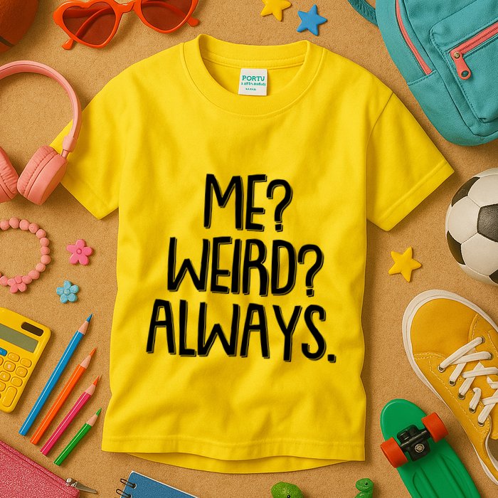Funny Me? Weird? Always. Kids T-Shirt