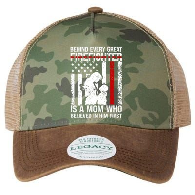 Firefighter Mom Who Believed Fire Mom Firefighter Mother Great Gift Legacy Tie Dye Trucker Hat