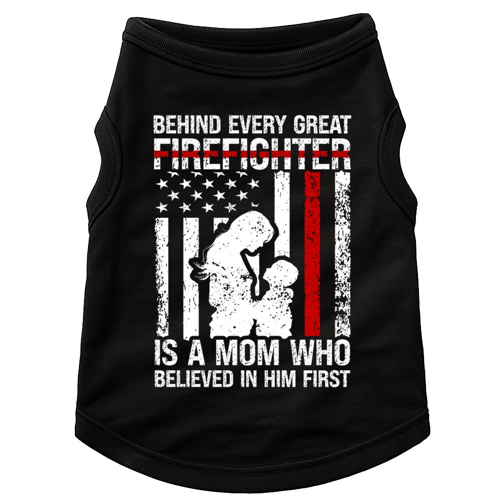 Firefighter Mom Who Believed Fire Mom Firefighter Mother Great Gift Doggie Tank