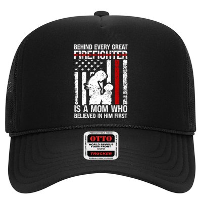 Firefighter Mom Who Believed Fire Mom Firefighter Mother Great Gift Trucker Hat