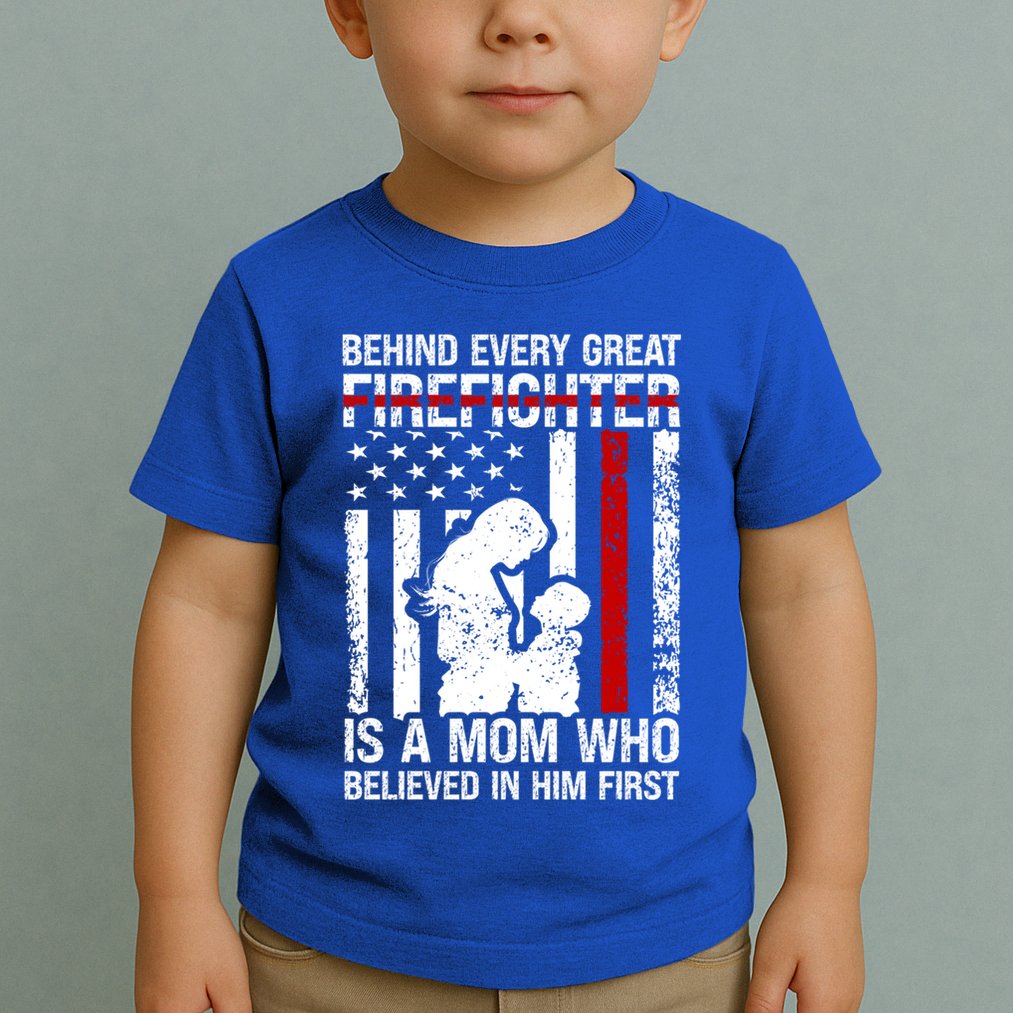 Firefighter Mom Who Believed Fire Mom Firefighter Mother Great Gift Toddler T-Shirt