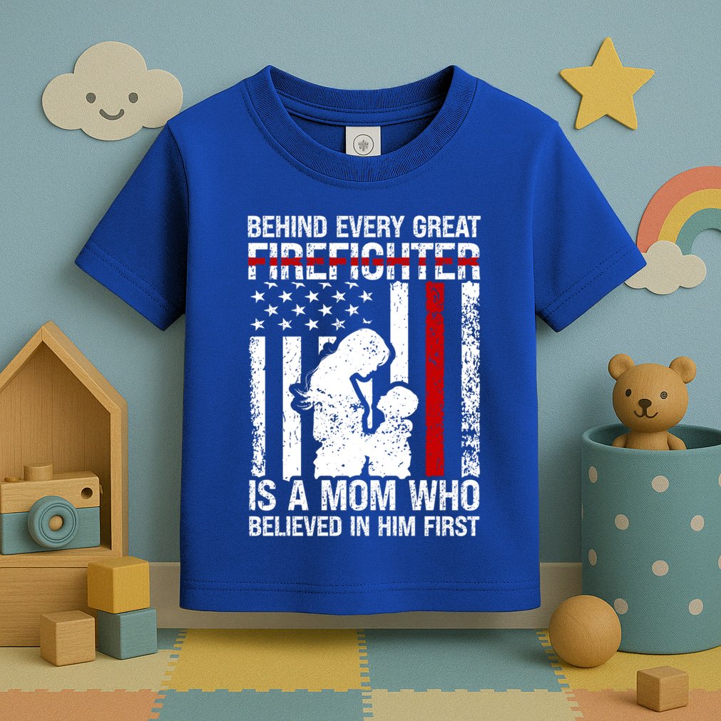 Firefighter Mom Who Believed Fire Mom Firefighter Mother Great Gift Toddler T-Shirt